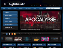 Tablet Screenshot of bigfishaudio.com
